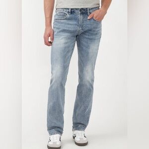 BUFFALO STRAIGHT SIX STRETCH WHISKERED AND CONTRASTED JEAN INDIGO - 36/32